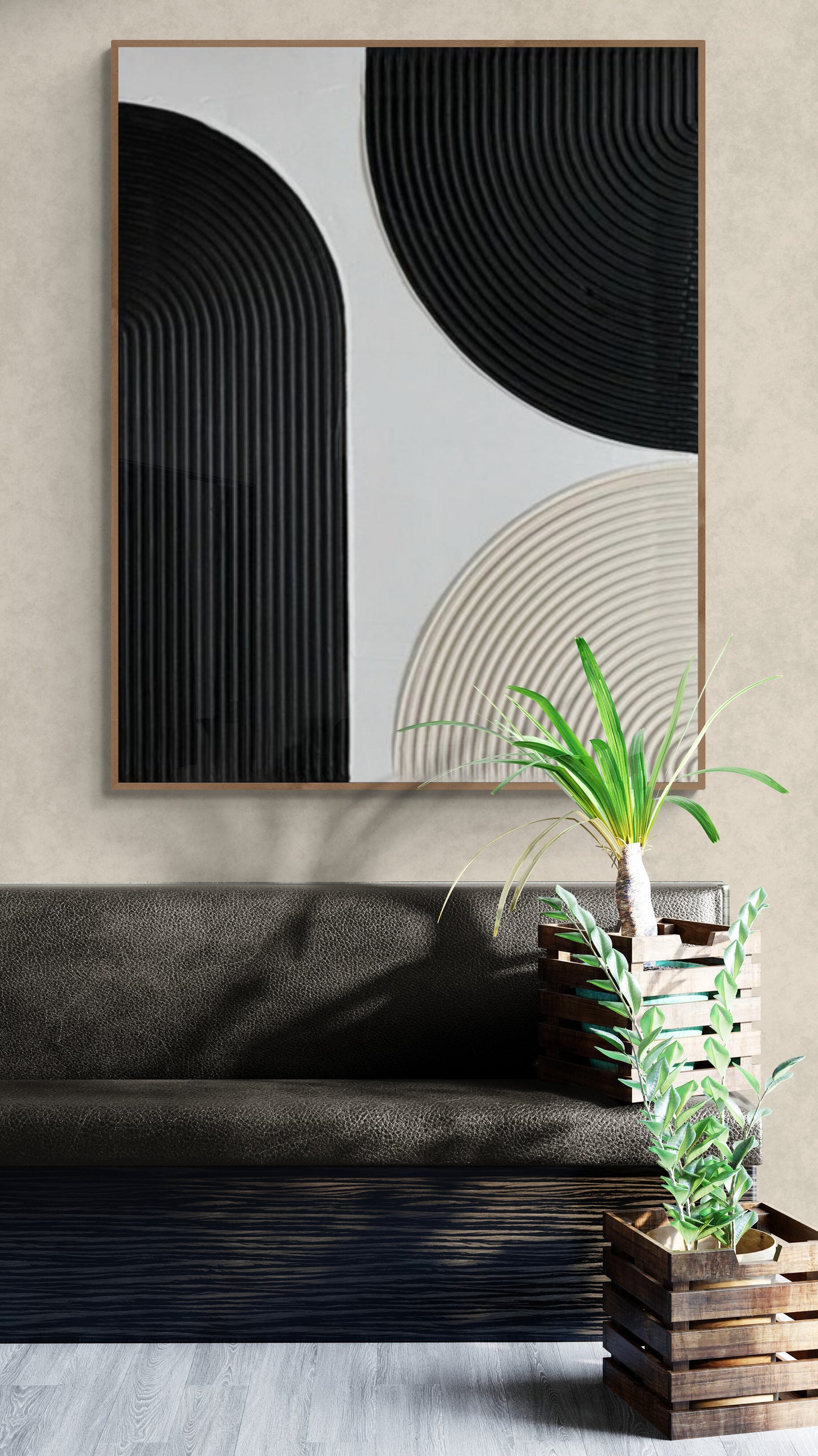 Arches texture ,With wooden frame and acrylic paint ,Bono home decor ,Plaster art texture ,