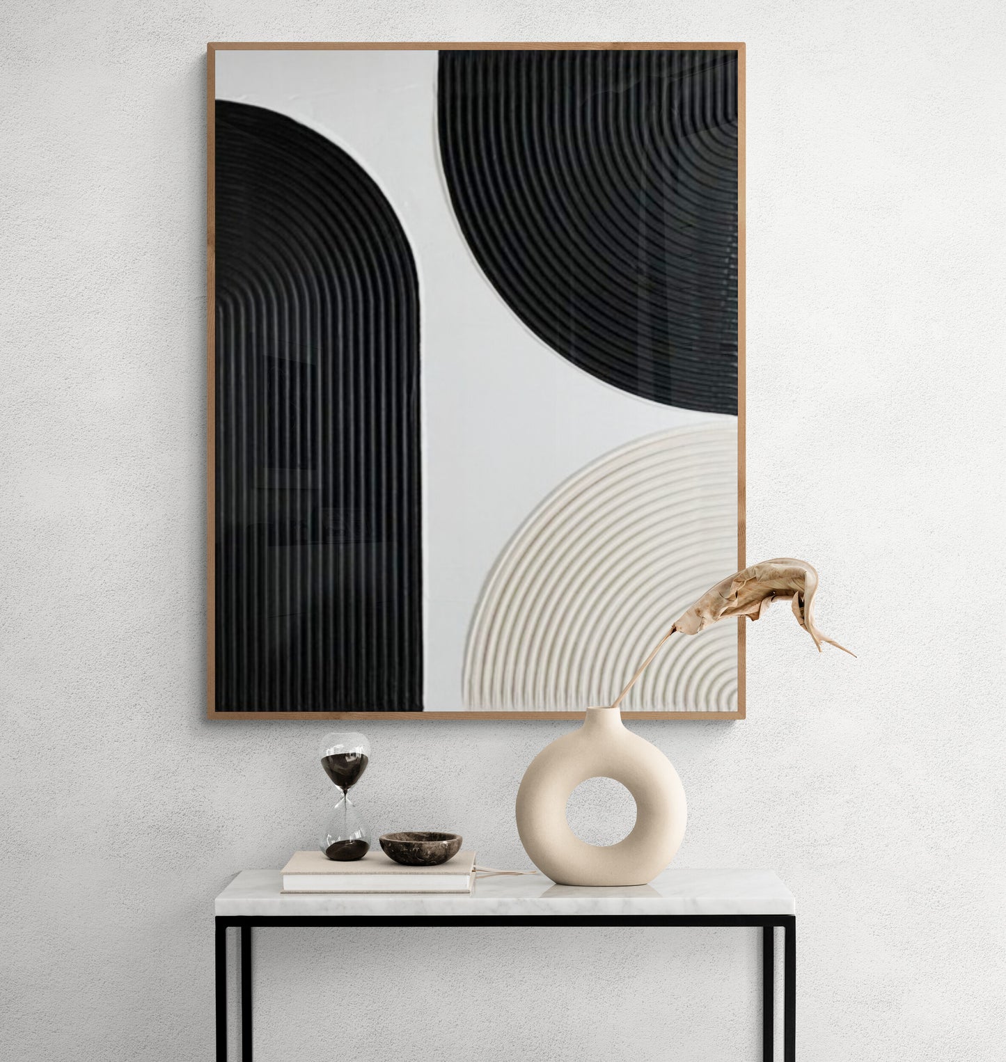 Arches texture ,With wooden frame and acrylic paint ,Bono home decor ,Plaster art texture ,