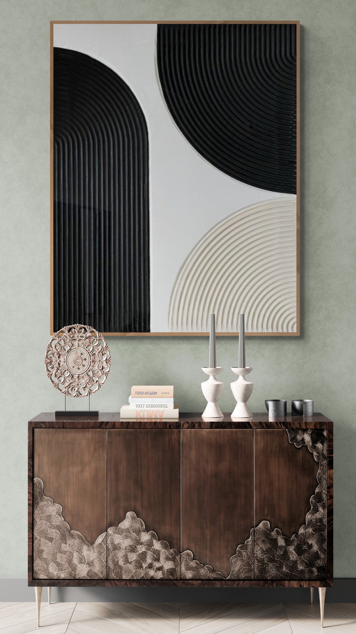 Arches texture ,With wooden frame and acrylic paint ,Bono home decor ,Plaster art texture ,