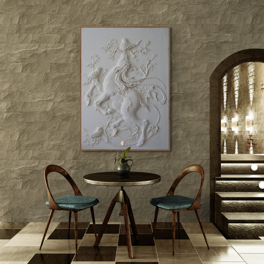 Abstract  Handmade wall art, Bohem Textured Wall Art,  Bohem Home Decor, Bohem Wall Decor, Plaster Art Texture Painting, Minimal Art texture