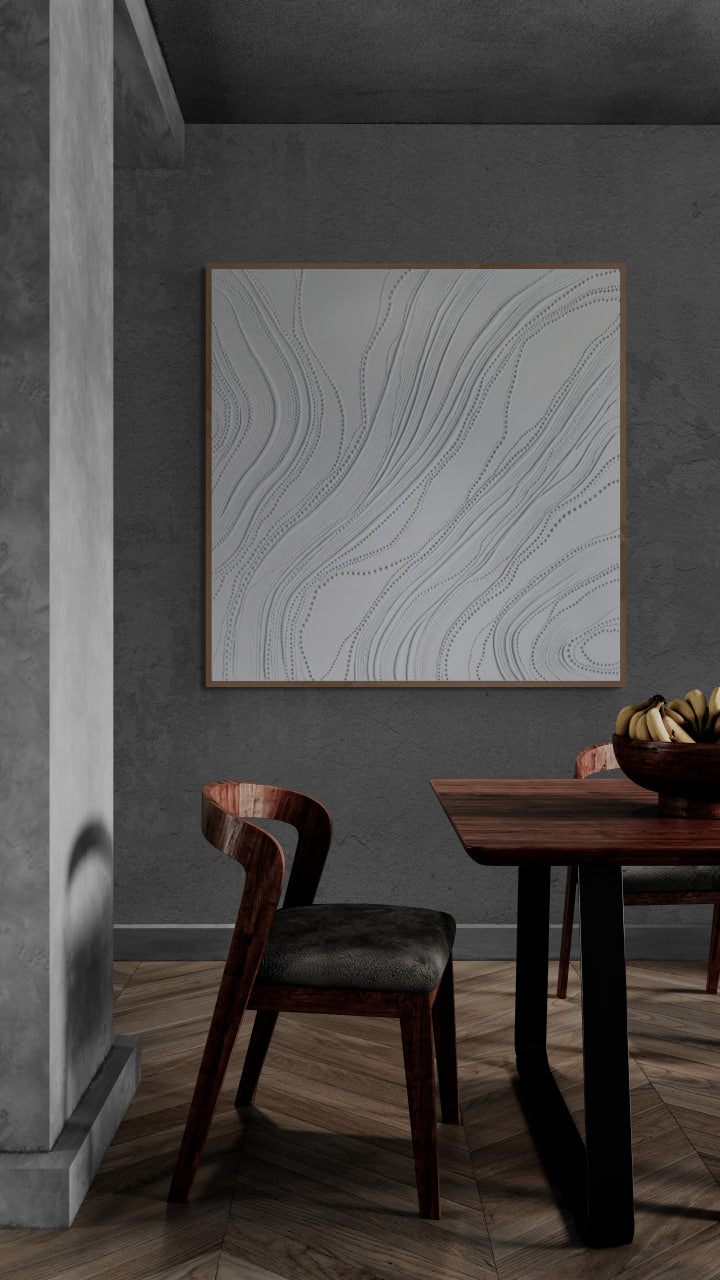 Abstract  Handmade wall art, Bohem Textured Wall Art,  Bohem Home Decor, Bohem Wall Decor, Plaster Art Texture Painting, Minimal Art texture