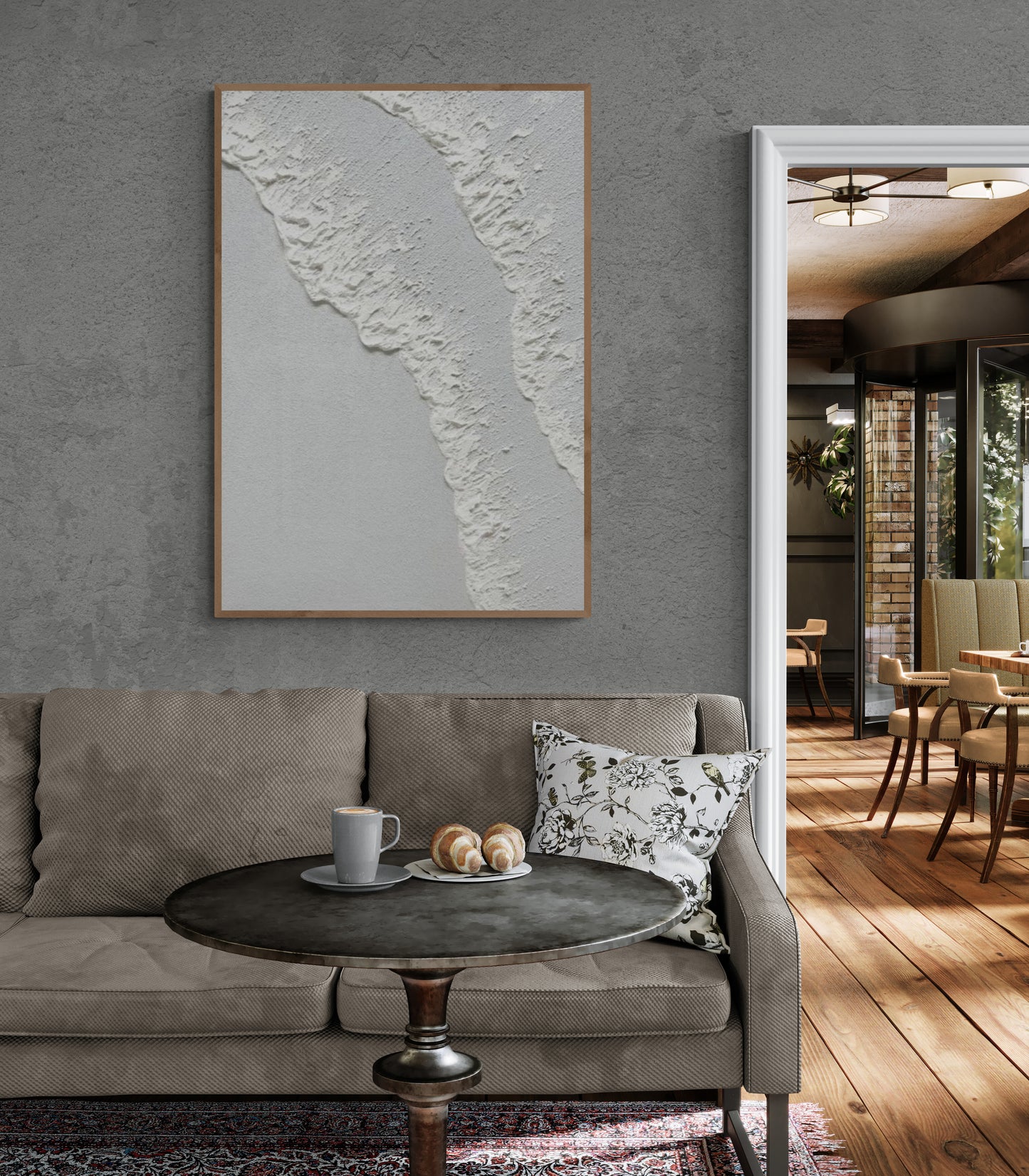 Abstract  Handmade wall art, Bohem Textured Wall Art,  Bohem Home Decor, Bohem Wall Decor, Plaster Art Texture Painting, Minimal Art texture