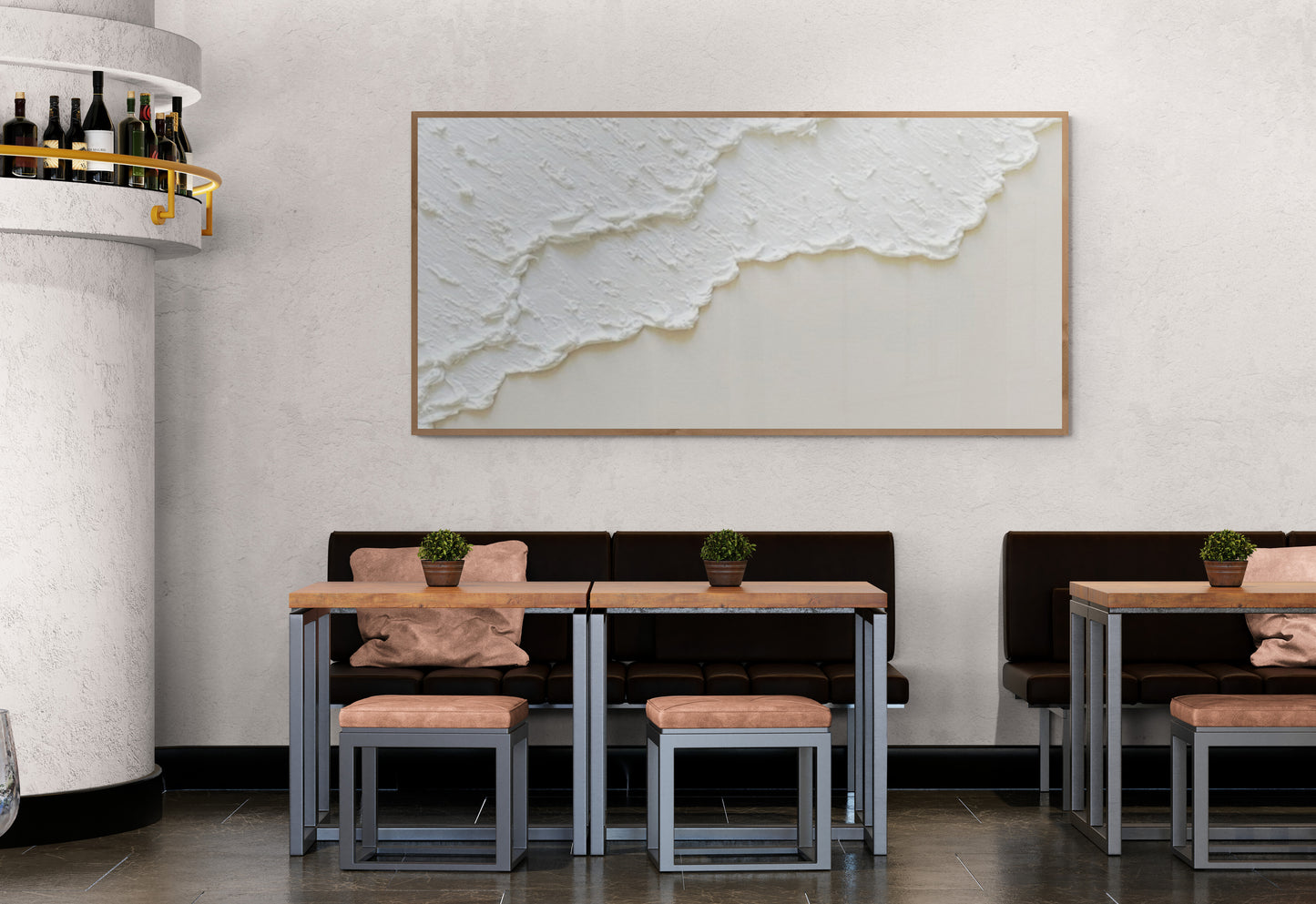 Abstract  Handmade wall art, Bohem Textured Wall Art,  Bohem Home Decor, Bohem Wall Decor, Plaster Art Texture Painting, Minimal Art texture