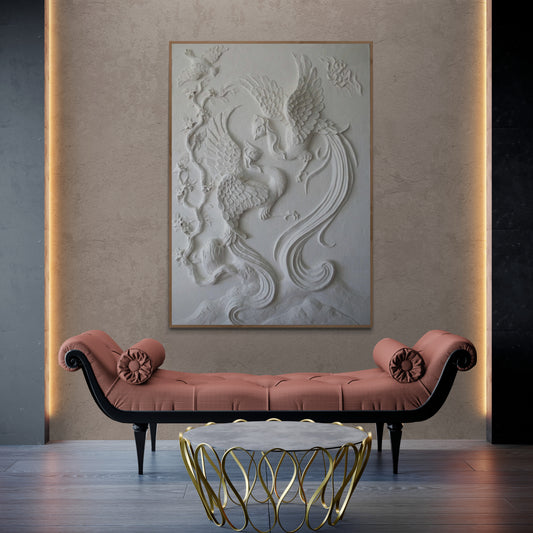Abstract  Handmade wall art, Bohem Textured Wall Art,  Bohem Home Decor, Bohem Wall Decor, Plaster Art Texture Painting, Minimal Art texture