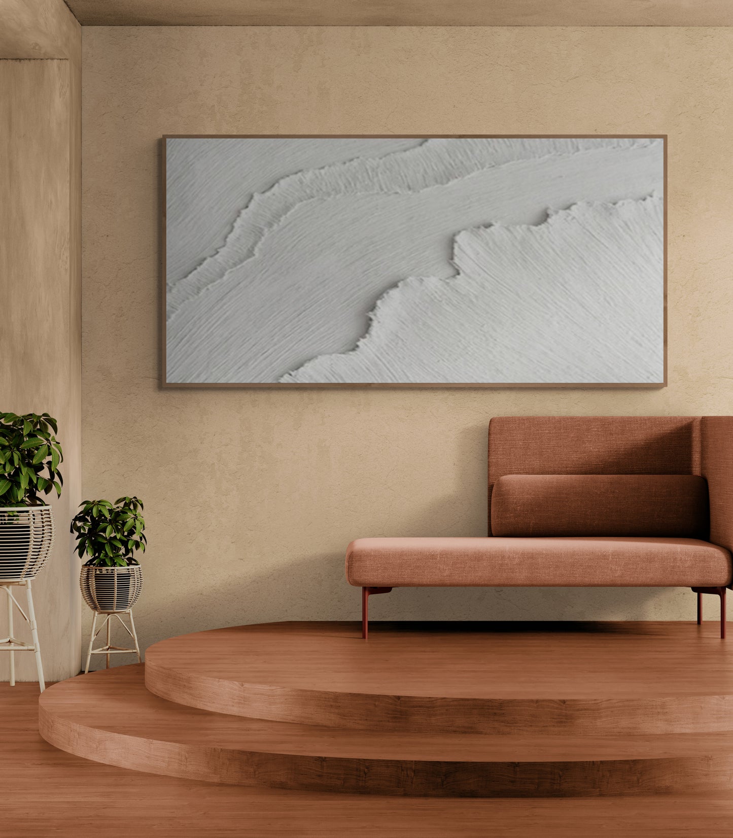 Abstract  Handmade wall art, Bohem Textured Wall Art,  Bohem Home Decor, Bohem Wall Decor, Plaster Art Texture Painting, Minimal Art texture