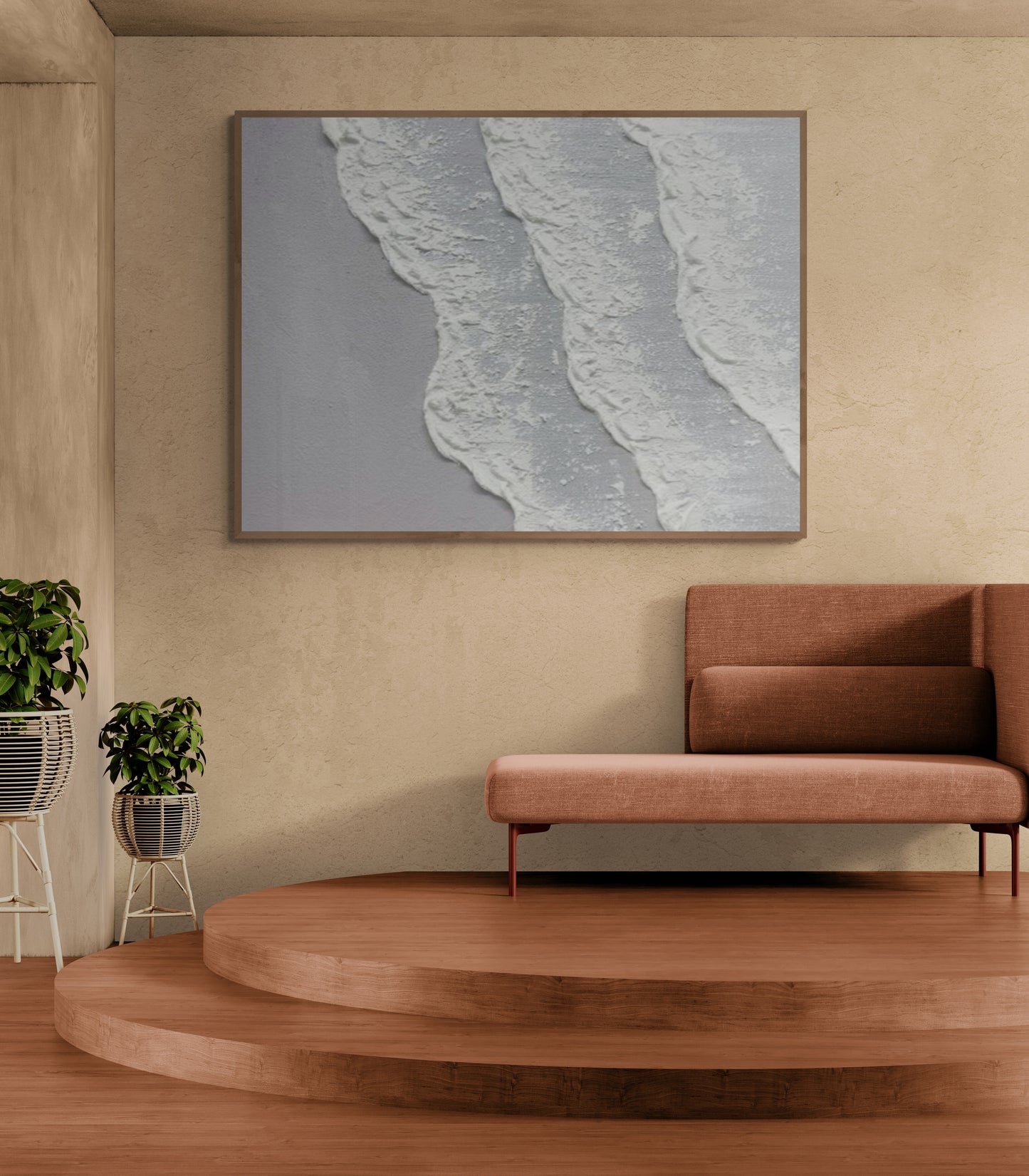 Abstract  Handmade wall art, Bohem Textured Wall Art,  Bohem Home Decor, Bohem Wall Decor, Plaster Art Texture Painting, Minimal Art texture