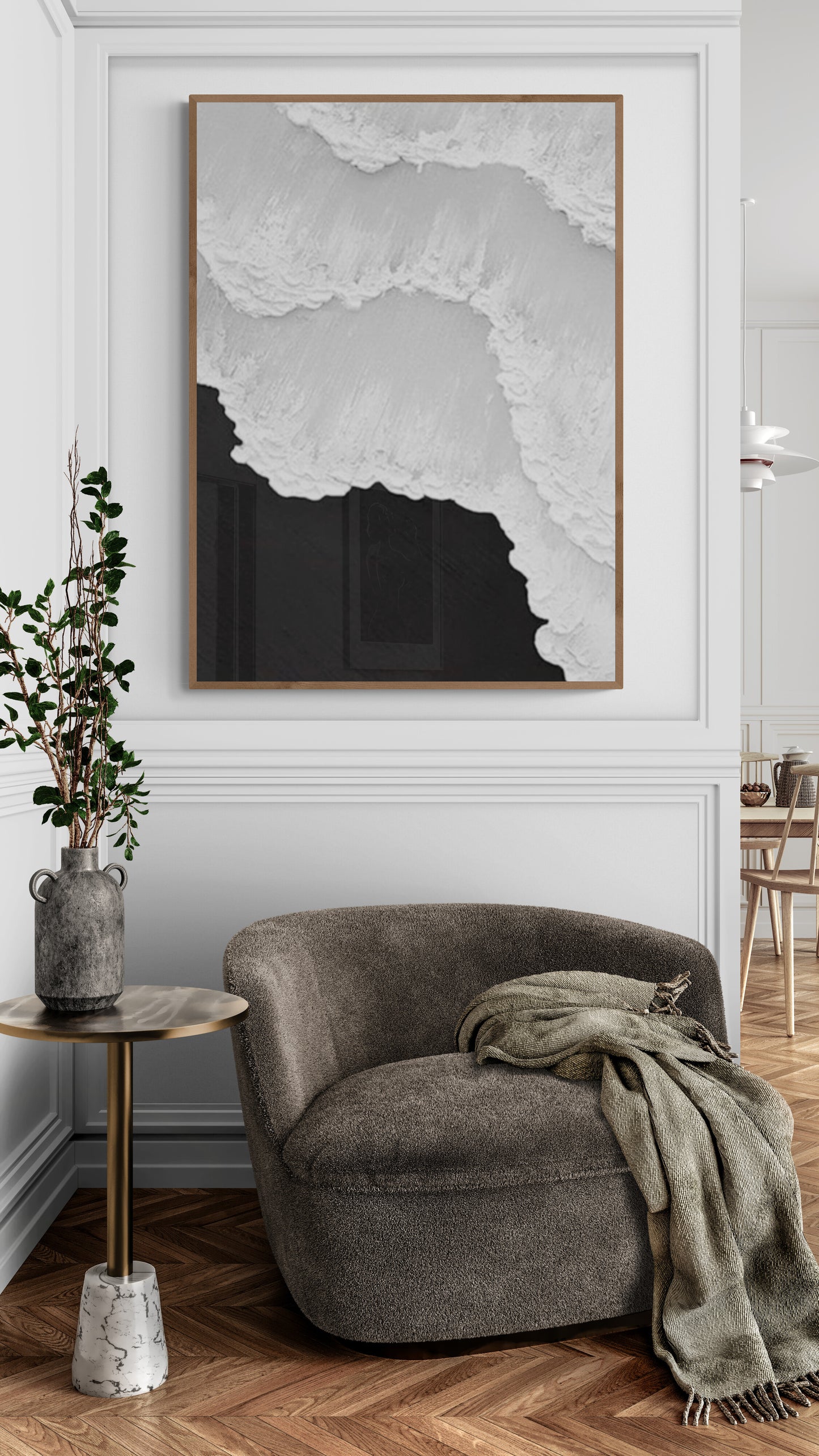 Abstract  Handmade wall art, Bohem Textured Wall Art,  Bohem Home Decor, Bohem Wall Decor, Plaster Art Texture Painting, Minimal Art texture