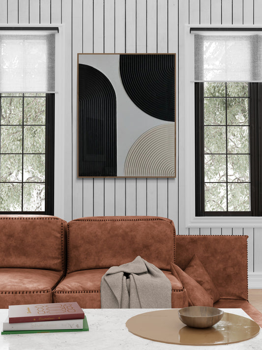 Arches texture ,With wooden frame and acrylic paint ,Bono home decor ,Plaster art texture ,