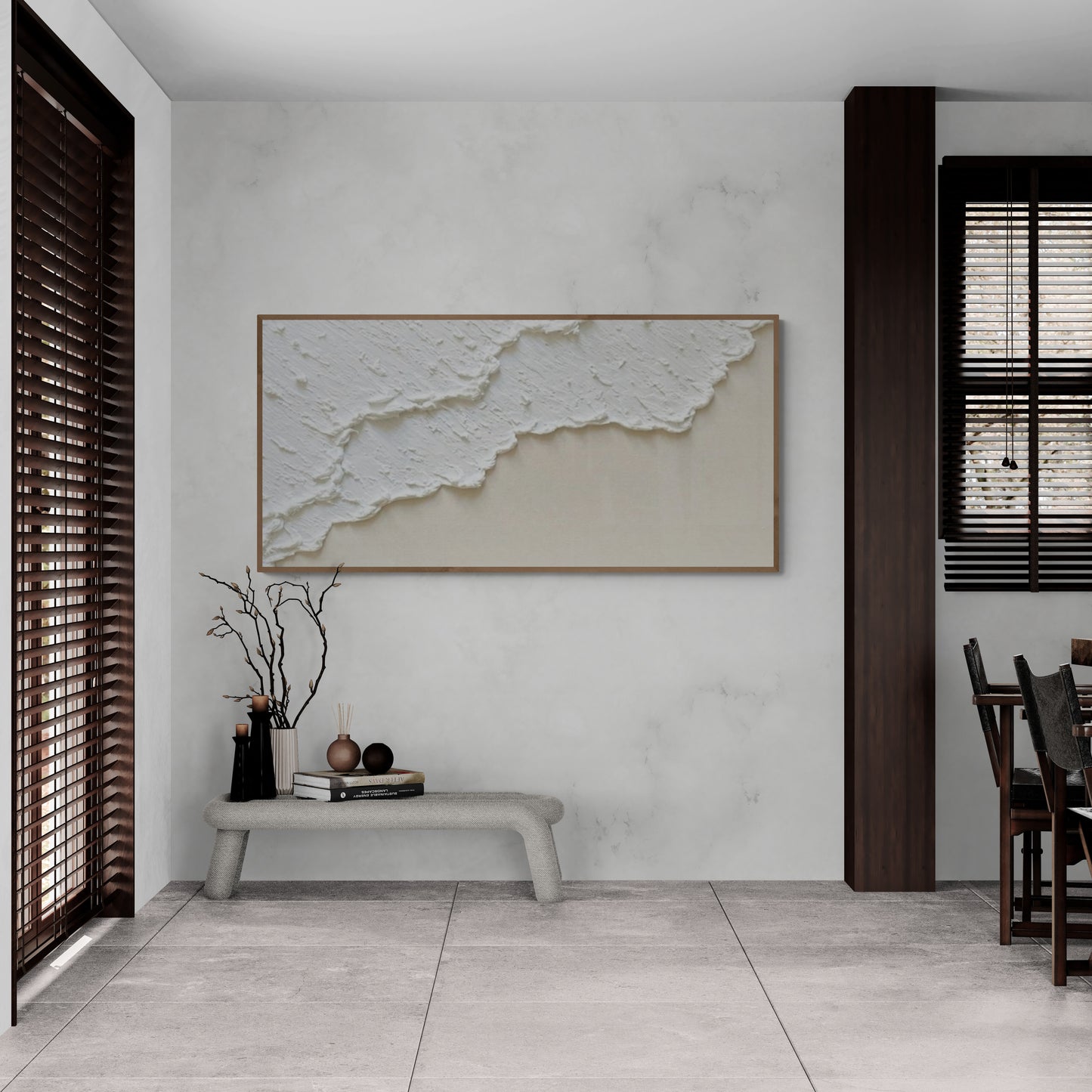 Abstract  Handmade wall art, Bohem Textured Wall Art,  Bohem Home Decor, Bohem Wall Decor, Plaster Art Texture Painting, Minimal Art texture