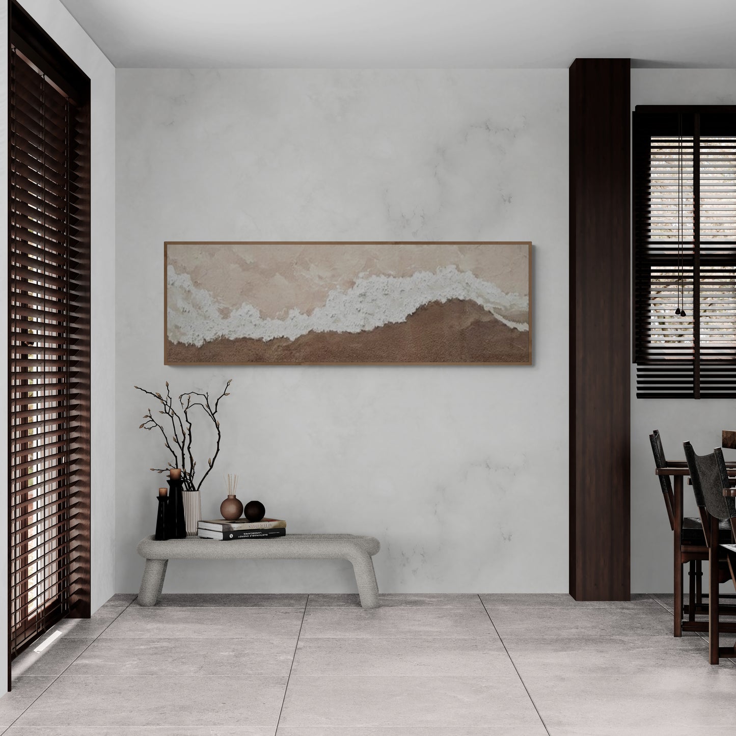 Abstract  Handmade wall art, Bohem Textured Wall Art,  Bohem Home Decor, Bohem Wall Decor, Plaster Art Texture Painting, Minimal Art texture